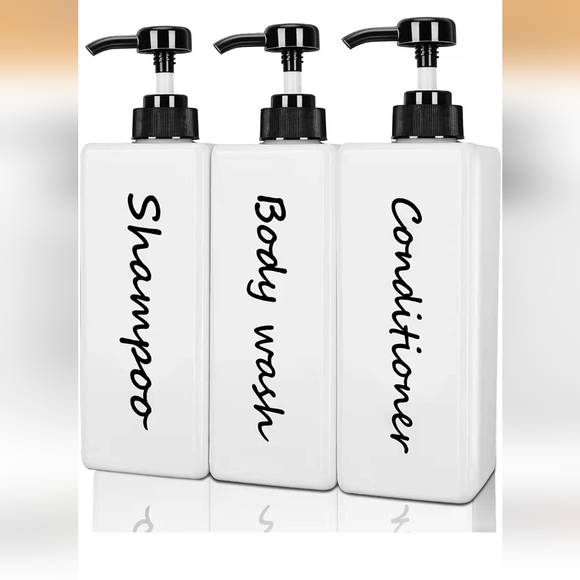 Didroom Other - NIB Didroom White Shampoo, Body Wash, and Conditioner Dispenser Set